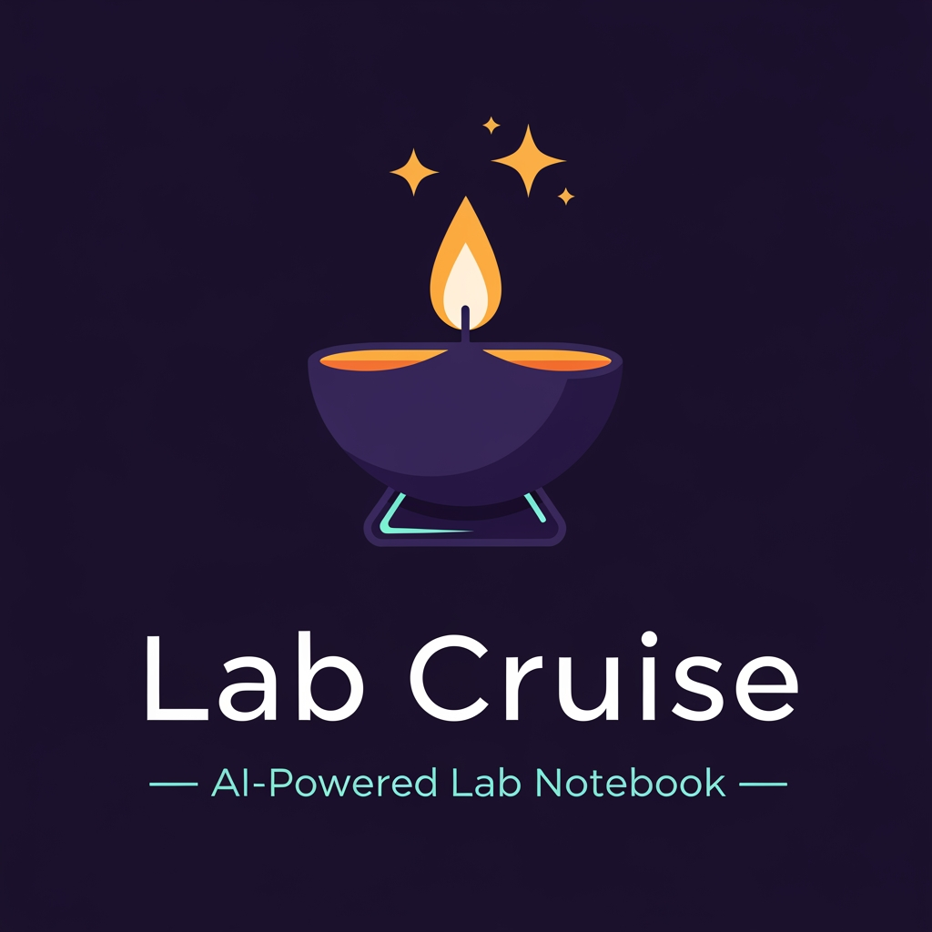 AI Design for Brand name: lab cruise
What it is: An AI-powered Electronic Lab Notebook (ELN) for research labs, universities, and QA/industrial teams. It digitizes the traditional mentor–student knowledge chain: Gurus (leads) assign roles, review and sign off work; Shishyas (members) record experiments in structured observation logs; the AI assistant answers questions only from the lab's own past experiments — the lab's collective memory, never invented answers. Core ideas: structured record-keeping, accountability (every action attributed), approval chains, safety, and knowledge passed down a lineage.
Brand story to capture: "Gurukul" is the ancient Indian tradition of learning at the teacher's side — knowledge flowing from Guru to Shishya, generation after generation. This product is that tradition rebuilt as software: the lab notebook as a living lineage of knowledge. The logo should fuse this heritage with modern science/AI — ancient wisdom, digital precision.
Symbol directions to explore (pick the strongest, don't combine all):

A diya (oil lamp) whose flame is a four-pointed AI sparkle — the lamp of knowledge, now AI-lit; could sit above or within a minimal conical flask or open book.
A banyan/peepal tree whose branches form a hierarchy (one root, branching tiers — echoing Guru → Subguru → Shishya) with leaves as data points or circuit nodes.
An open book or palm-leaf manuscript whose pages transform into rising steps or a flask outline — the record becoming the research.
A negative-space monogram "G" containing a flame, leaf, or flask.

Personality: wise, trustworthy, disciplined, calm — institutional enough for a university, modern enough for a SaaS dashboard. NOT playful, NOT corporate-sterile, NOT religious/spiritual imagery beyond the lamp/tree metaphors.
Color palette: deep indigo or dark teal as the base (trust, depth, academia) with a warm saffron/marigold-gold accent (the flame, the Indian heritage note). Optional supporting aqua for the tech/AI feel. Avoid: red, neon, rainbow gradients.
Typography: a clean modern serif or humanist sans with slight warmth — should feel like a respected institution founded yesterday. Wordmark "Gurukul" in title case or letterspaced caps; optional small descriptor line "AI-Powered Lab Notebook."
Style: flat, geometric, minimal — must stay crisp as a 16px favicon and work in single color. Prefer negative-space cleverness over detail. No 3D, no bevels, no stock lab clip-art (microscopes, DNA helixes, atom rings).
Usage: SaaS dashboard header, favicon/app icon, institutional documents, pitch decks.