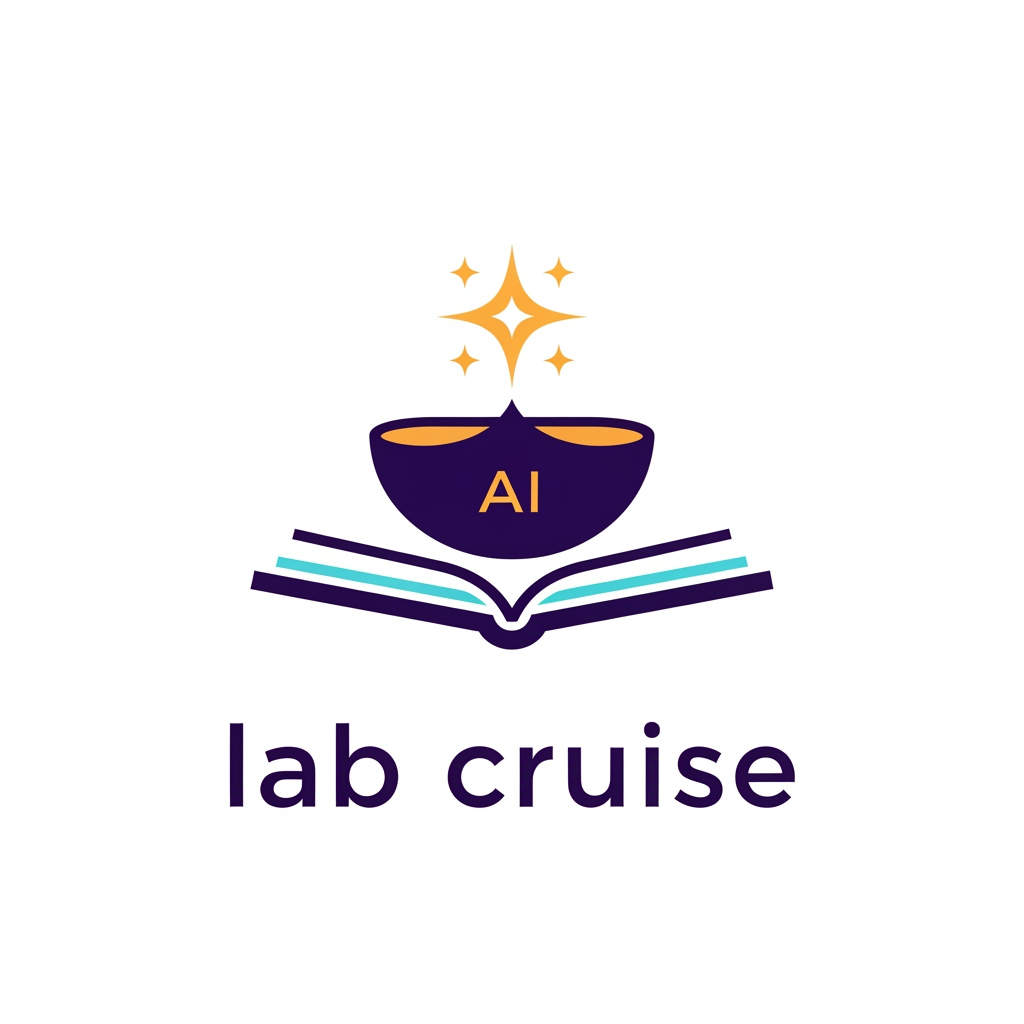 AI Design for Brand name: lab cruise
What it is: An AI-powered Electronic Lab Notebook (ELN) for research labs, universities, and QA/industrial teams. It digitizes the traditional mentor–student knowledge chain: Gurus (leads) assign roles, review and sign off work; Shishyas (members) record experiments in structured observation logs; the AI assistant answers questions only from the lab's own past experiments — the lab's collective memory, never invented answers. Core ideas: structured record-keeping, accountability (every action attributed), approval chains, safety, and knowledge passed down a lineage.
Brand story to capture: "Gurukul" is the ancient Indian tradition of learning at the teacher's side — knowledge flowing from Guru to Shishya, generation after generation. This product is that tradition rebuilt as software: the lab notebook as a living lineage of knowledge. The logo should fuse this heritage with modern science/AI — ancient wisdom, digital precision.
Symbol directions to explore (pick the strongest, don't combine all):

A diya (oil lamp) whose flame is a four-pointed AI sparkle — the lamp of knowledge, now AI-lit; could sit above or within a minimal conical flask or open book.
A banyan/peepal tree whose branches form a hierarchy (one root, branching tiers — echoing Guru → Subguru → Shishya) with leaves as data points or circuit nodes.
An open book or palm-leaf manuscript whose pages transform into rising steps or a flask outline — the record becoming the research.
A negative-space monogram "G" containing a flame, leaf, or flask.

Personality: wise, trustworthy, disciplined, calm — institutional enough for a university, modern enough for a SaaS dashboard. NOT playful, NOT corporate-sterile, NOT religious/spiritual imagery beyond the lamp/tree metaphors.
Color palette: deep indigo or dark teal as the base (trust, depth, academia) with a warm saffron/marigold-gold accent (the flame, the Indian heritage note). Optional supporting aqua for the tech/AI feel. Avoid: red, neon, rainbow gradients.
Typography: a clean modern serif or humanist sans with slight warmth — should feel like a respected institution founded yesterday. Wordmark "Gurukul" in title case or letterspaced caps; optional small descriptor line "AI-Powered Lab Notebook."
Style: flat, geometric, minimal — must stay crisp as a 16px favicon and work in single color. Prefer negative-space cleverness over detail. No 3D, no bevels, no stock lab clip-art (microscopes, DNA helixes, atom rings).
Usage: SaaS dashboard header, favicon/app icon, institutional documents, pitch decks.