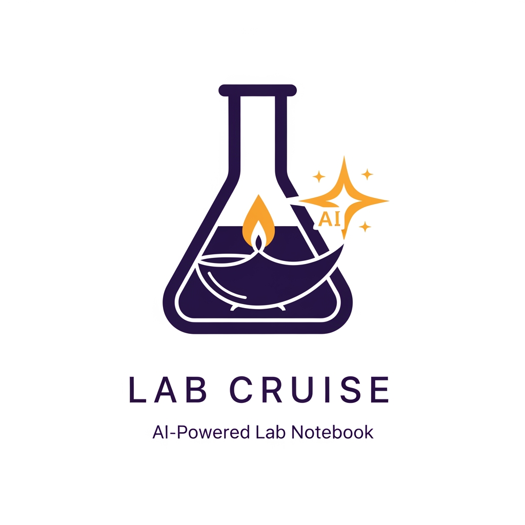 AI Design for Brand name: lab cruise
What it is: An AI-powered Electronic Lab Notebook (ELN) for research labs, universities, and QA/industrial teams. It digitizes the traditional mentor–student knowledge chain: Gurus (leads) assign roles, review and sign off work; Shishyas (members) record experiments in structured observation logs; the AI assistant answers questions only from the lab's own past experiments — the lab's collective memory, never invented answers. Core ideas: structured record-keeping, accountability (every action attributed), approval chains, safety, and knowledge passed down a lineage.
Brand story to capture: "Gurukul" is the ancient Indian tradition of learning at the teacher's side — knowledge flowing from Guru to Shishya, generation after generation. This product is that tradition rebuilt as software: the lab notebook as a living lineage of knowledge. The logo should fuse this heritage with modern science/AI — ancient wisdom, digital precision.
Symbol directions to explore (pick the strongest, don't combine all):

A diya (oil lamp) whose flame is a four-pointed AI sparkle — the lamp of knowledge, now AI-lit; could sit above or within a minimal conical flask or open book.
A banyan/peepal tree whose branches form a hierarchy (one root, branching tiers — echoing Guru → Subguru → Shishya) with leaves as data points or circuit nodes.
An open book or palm-leaf manuscript whose pages transform into rising steps or a flask outline — the record becoming the research.
A negative-space monogram "G" containing a flame, leaf, or flask.

Personality: wise, trustworthy, disciplined, calm — institutional enough for a university, modern enough for a SaaS dashboard. NOT playful, NOT corporate-sterile, NOT religious/spiritual imagery beyond the lamp/tree metaphors.
Color palette: deep indigo or dark teal as the base (trust, depth, academia) with a warm saffron/marigold-gold accent (the flame, the Indian heritage note). Optional supporting aqua for the tech/AI feel. Avoid: red, neon, rainbow gradients.
Typography: a clean modern serif or humanist sans with slight warmth — should feel like a respected institution founded yesterday. Wordmark "Gurukul" in title case or letterspaced caps; optional small descriptor line "AI-Powered Lab Notebook."
Style: flat, geometric, minimal — must stay crisp as a 16px favicon and work in single color. Prefer negative-space cleverness over detail. No 3D, no bevels, no stock lab clip-art (microscopes, DNA helixes, atom rings).
Usage: SaaS dashboard header, favicon/app icon, institutional documents, pitch decks.