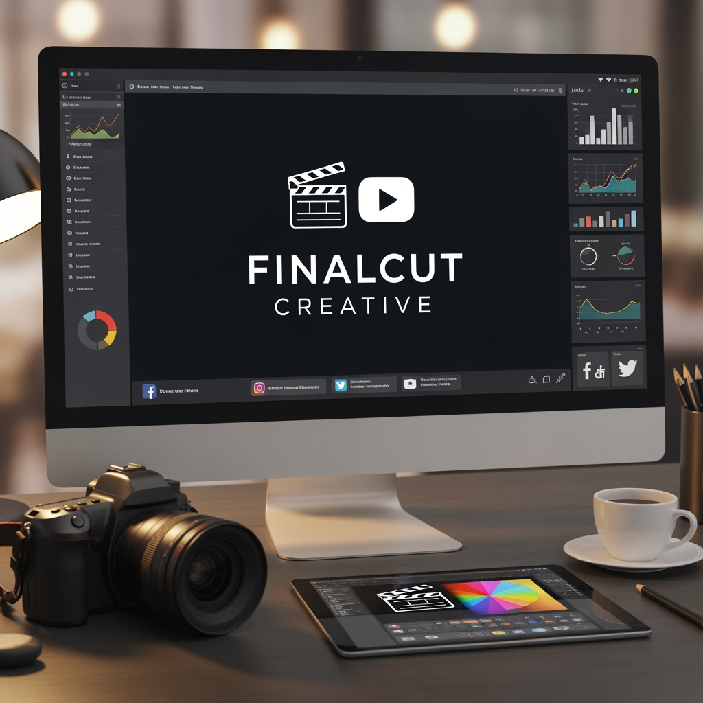 AI Design for my brand name is finalcut creative my brand doing digital marketing