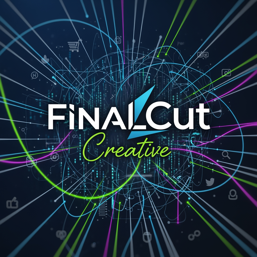 AI Design for my brand name is finalcut creative my brand doing digital marketing