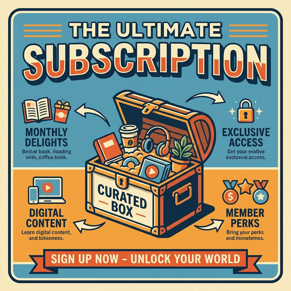 AI Design for create poster for Subcription