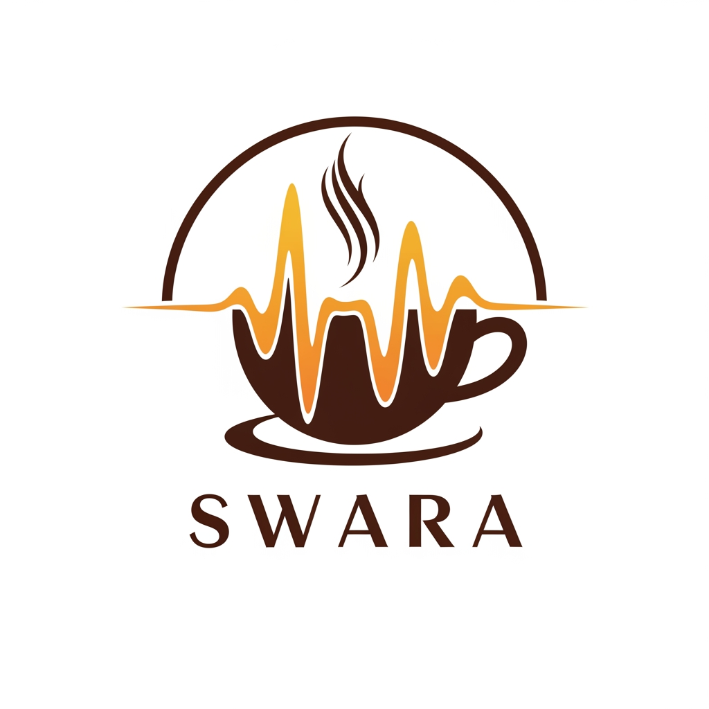 AI Design for create a logo for music cafe 
name : swara