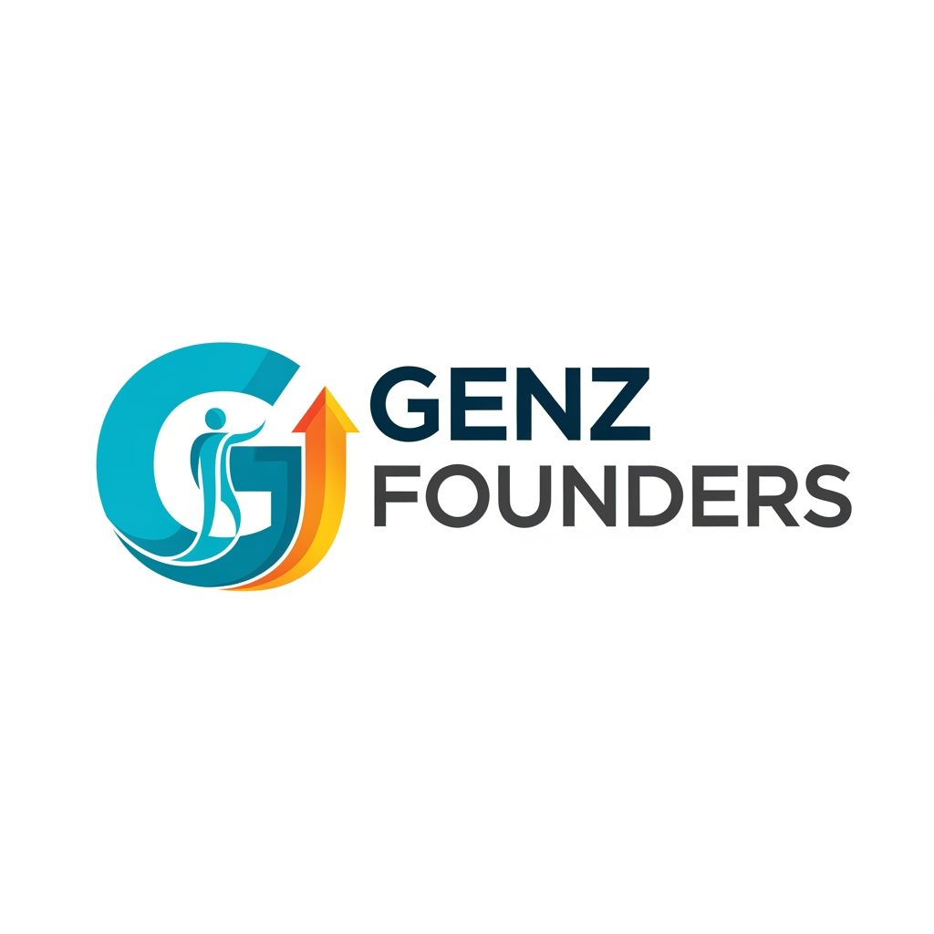 AI Design for A logo for our NEC (entrepreneurship club) for the team name: "Genz Founders"
