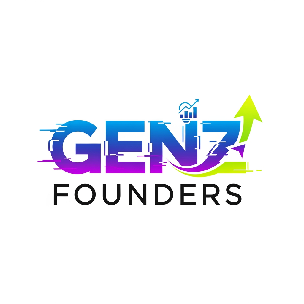 AI Design for A logo for our NEC (entrepreneurship club) for the team name: "Genz Founders"