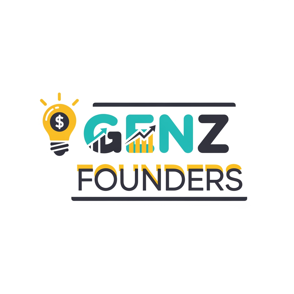 AI Design for A logo for our NEC (entrepreneurship club) for the team name: "Genz Founders"