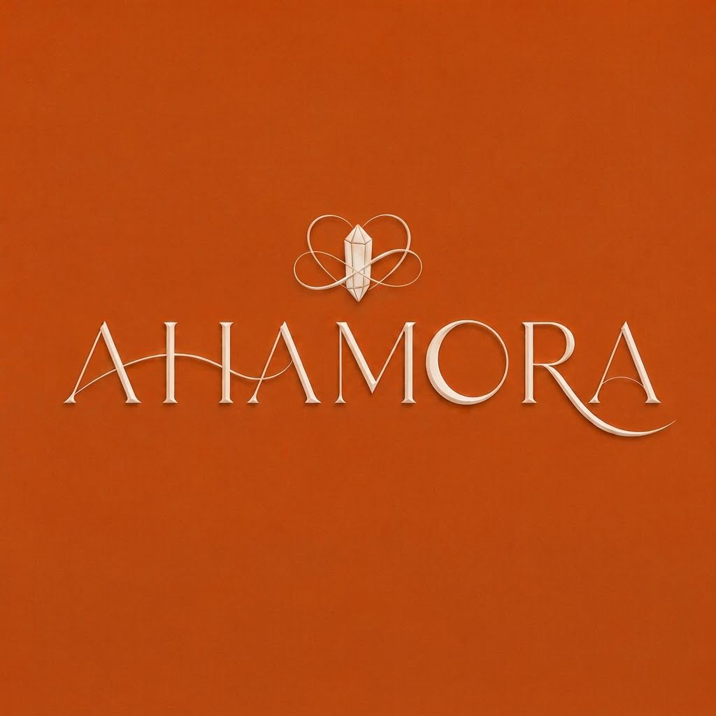 AI Design for can you create a logo for this name. the idea is "I AM" i want a symbol that defines " I AM" without letters, something elegant and subtle that also defines our brand products that majorly delas in crystals, journals, decks something with regards to peace and self reflection, subtleeee more more more more more