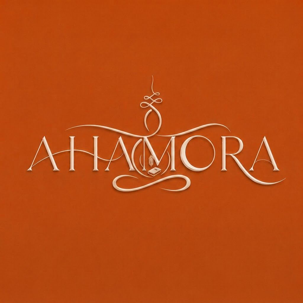 AI Design for can you create a logo for this name. the idea is "I AM" i want a symbol that defines " I AM" without letters, something elegant and subtle that also defines our brand products that majorly delas in crystals, journals, decks something with regards to peace and self reflection, subtleeee more more more more more