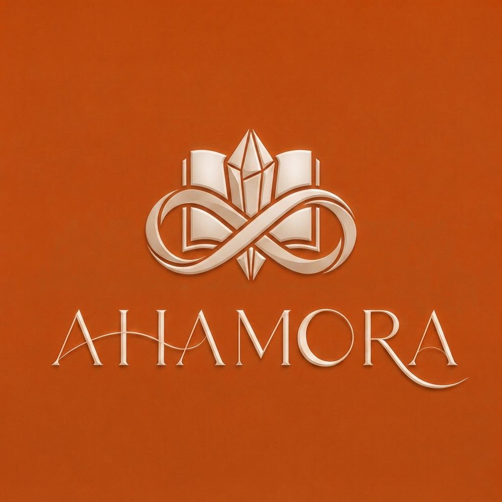 AI Design for can you create a logo for this name. the idea is "I AM" i want a symbol that defines " I AM" without letters, something elegant and subtle that also defines our brand products that majorly delas in crystals, journals, decks