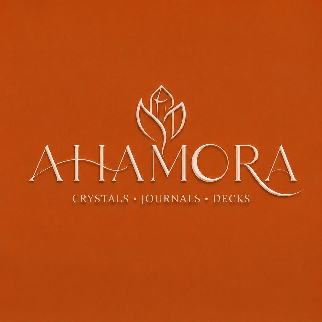 AI Design for can you create a logo for this name. the idea is "I AM" i want a symbol that defines " I AM" without letters, something elegant and subtle that also defines our brand products that majorly delas in crystals, journals, decks something with regards to peace and self reflection, subtleeee more more more