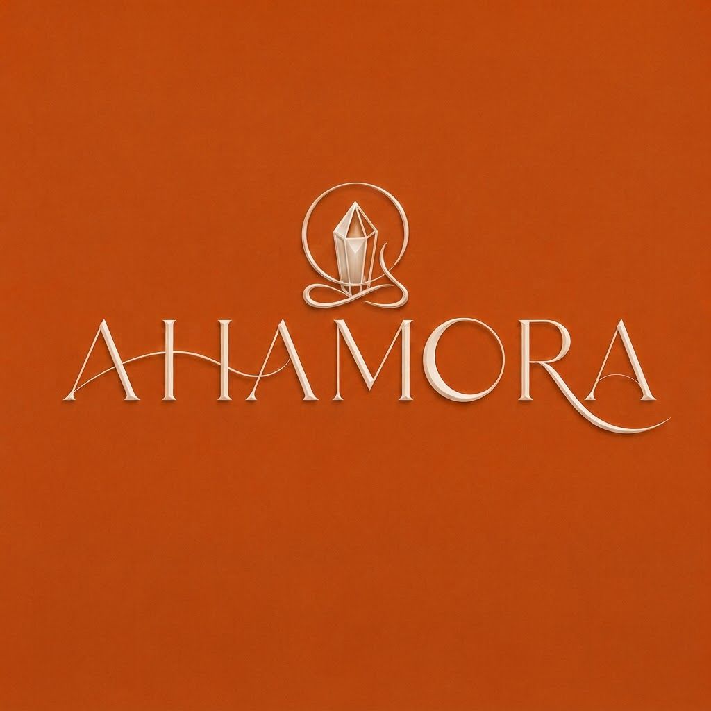 AI Design for can you create a logo for this name. the idea is "I AM" i want a symbol that defines " I AM" without letters, something elegant and subtle that also defines our brand products that majorly delas in crystals, journals, decks something with regards to peace and self reflection, subtleeee more more