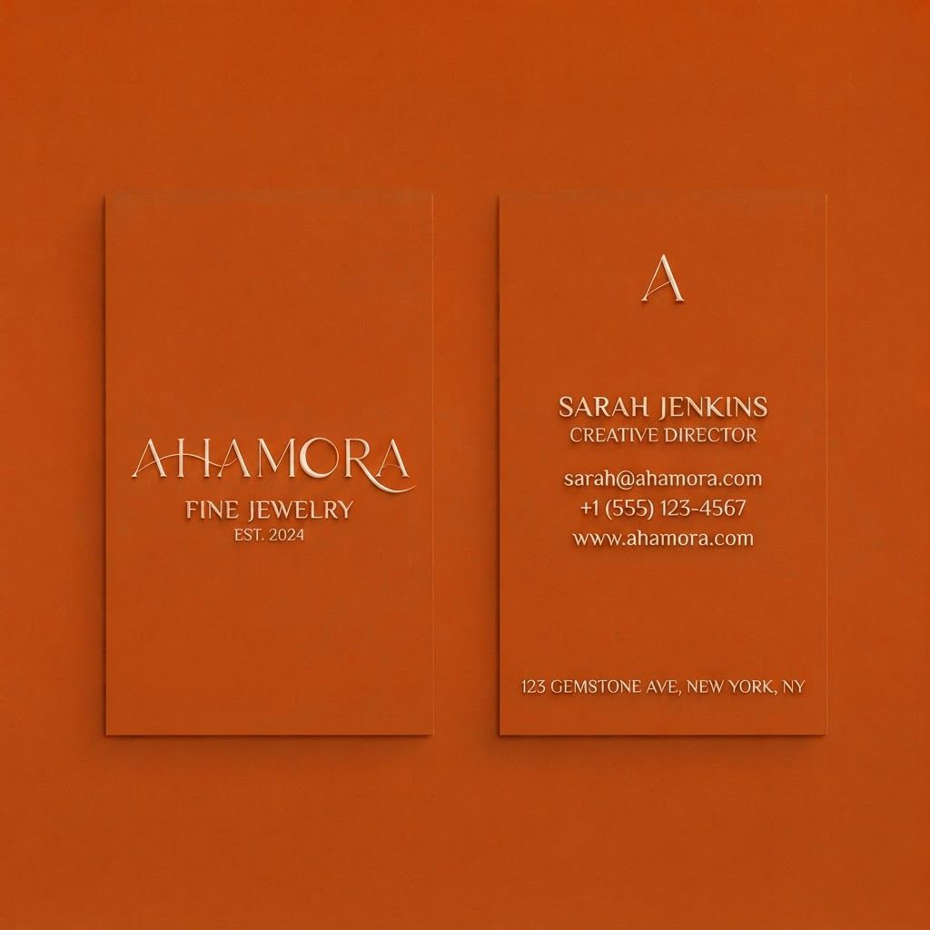 AI Design for business card front and bac