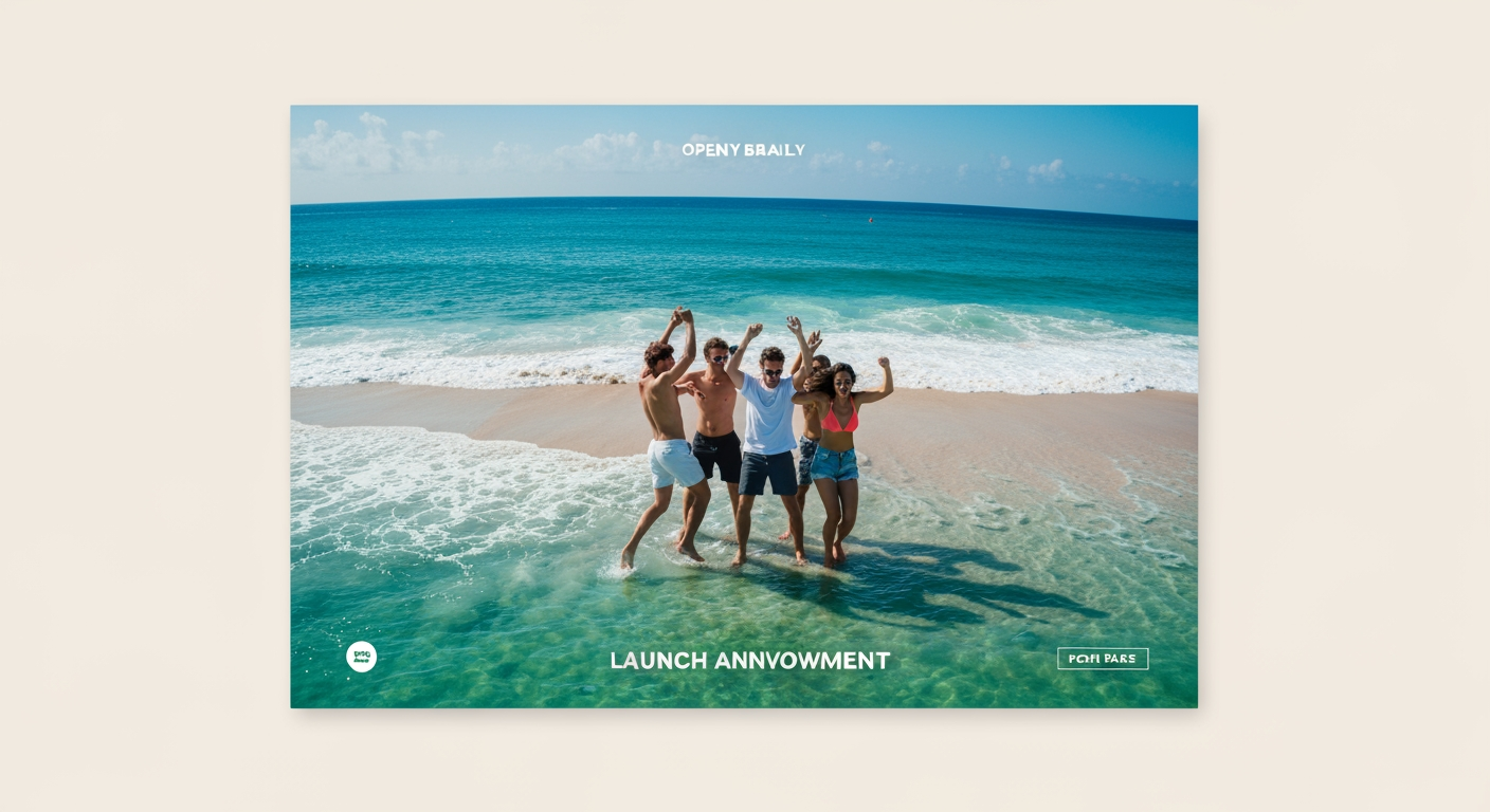 AI Design for Landscape launch announcement visual concept for Story templates for my brand. Energetic campaign image, strong focal object or scene, clean branded atmosphere, generous open space for announcement copy to be added later, no rendered typography.