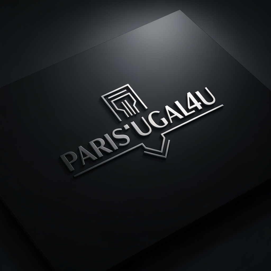 AI Design for Premium logo presentation mockup concept for i want to make a logo for our buisness
the name is parisugal4u. Logo or brand mark displayed on a clean neutral surface with subtle depth, refined shadow, precise alignment, elegant design-studio presentation, no extra readable text.