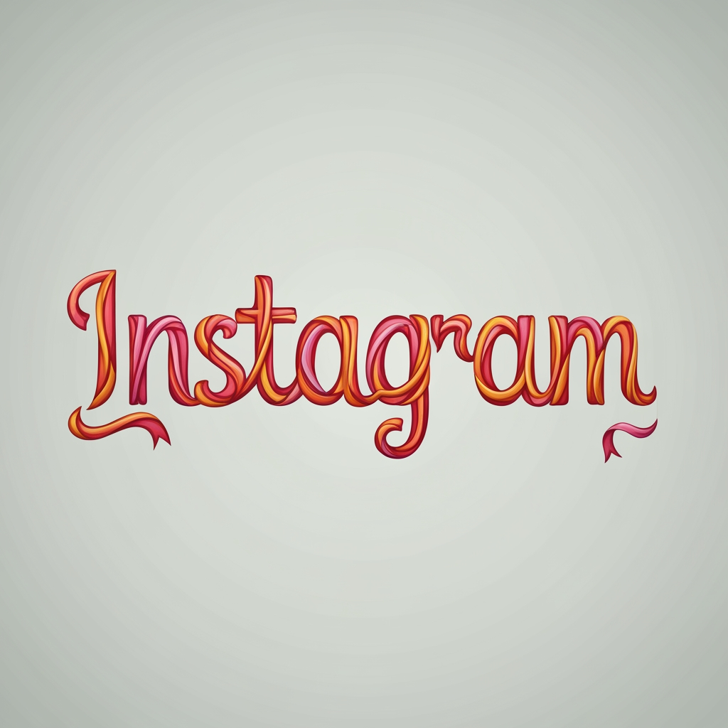 AI Design for no i want for instagram logo the name should be a logo the letters should connect like some gift wrap or something basically we are doing some invitation gifts return fifts art work