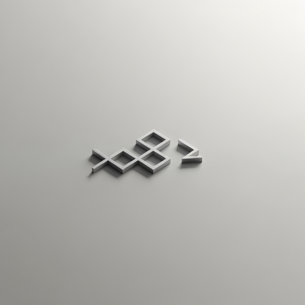 AI Design for Premium logo presentation mockup concept for Brand identity directions for a client. Logo or brand mark displayed on a clean neutral surface with subtle depth, refined shadow, precise alignment, elegant design-studio presentation, no extra readable text.