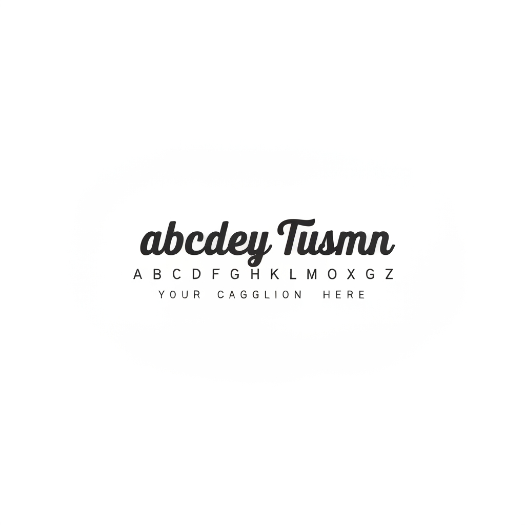 AI Design for Create a beautiful text-based logo using only text in the same font style as the reference image without adding any alignment.