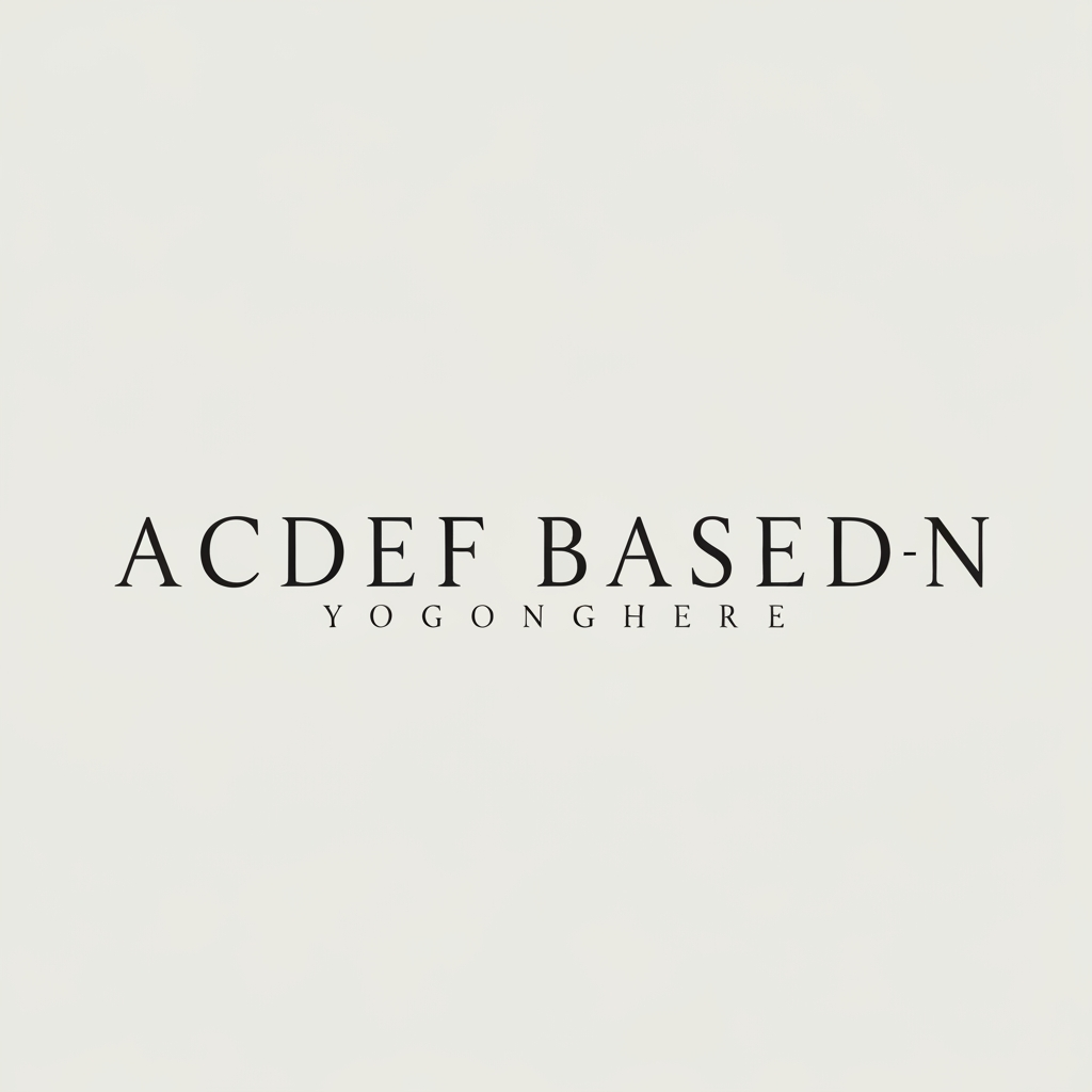 AI Design for Create a beautiful text-based logo using only text in the same font style as the reference image without adding any alignment.