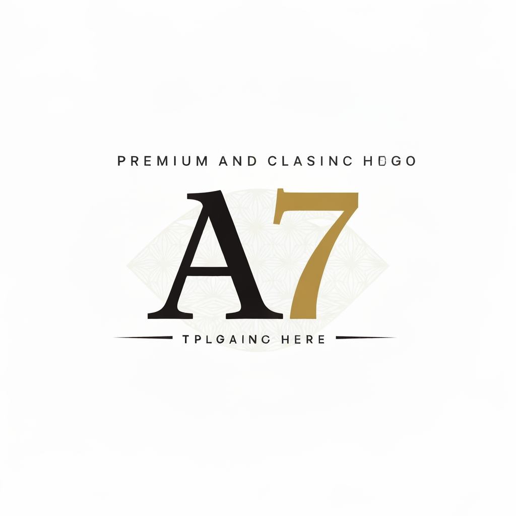 AI Design for make a logo name its A7 make its premium and clasic yo use i in my busniess