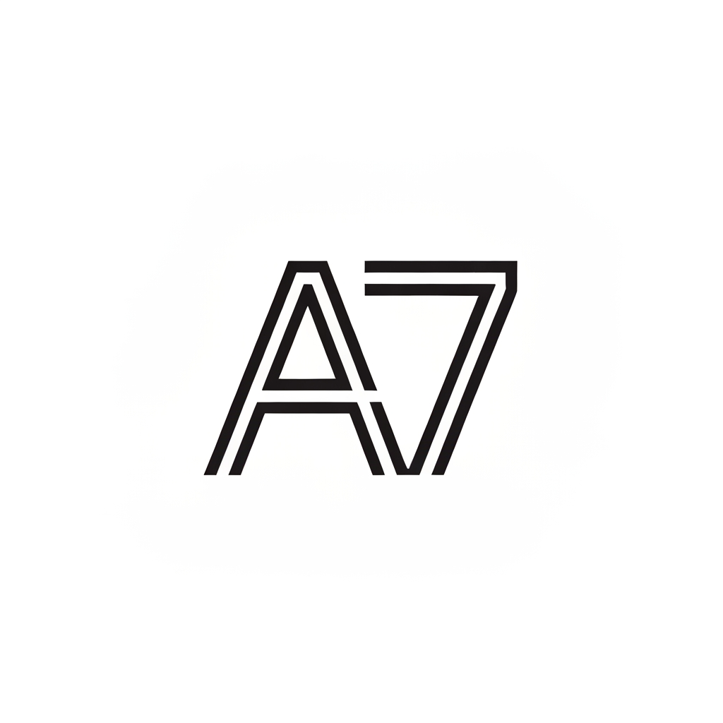 AI Design for make a logo name its A7