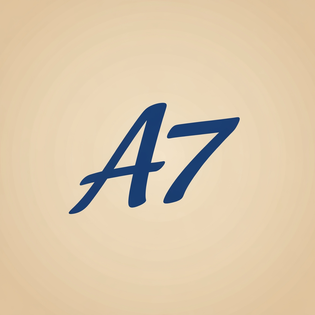 AI Design for make a logo name its A7