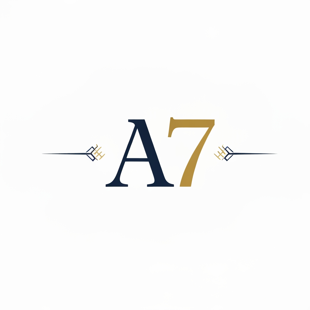 AI Design for make a logo name its A7 make its premium and clasic yo use i in my busniess