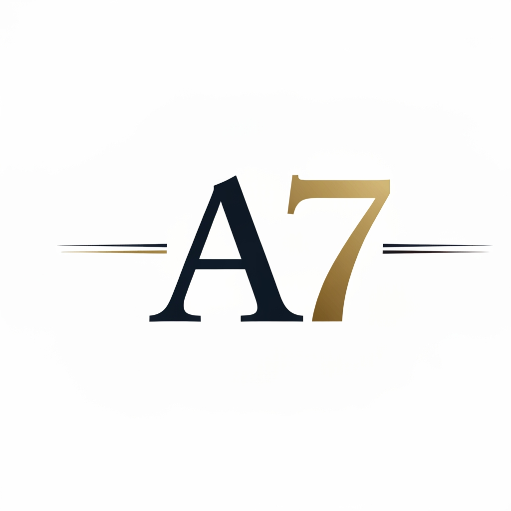 AI Design for make a logo name its A7 make its premium and clasic yo use i in my busniess
