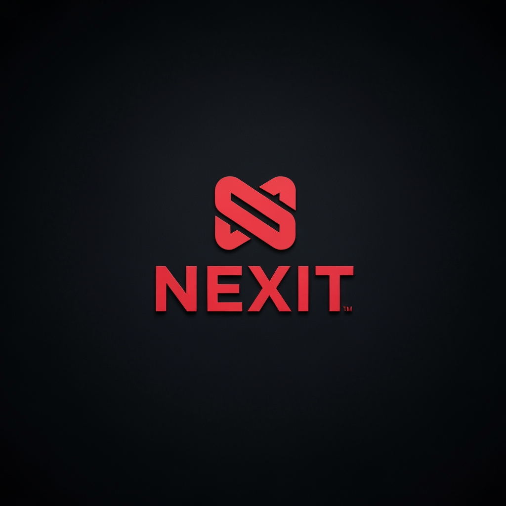 AI Design for in nexit logo correct the spelling convert sloxit into nexit