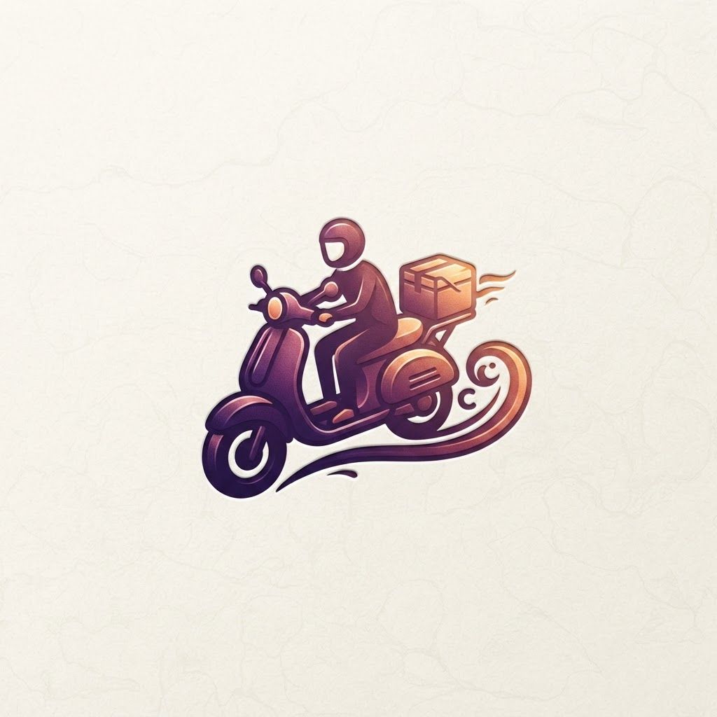 AI Design for chhoomantar food delivery app ke lia ek best logo banao without name,ise or thora unic or asthetic or real banao jisse log logo dekhte hi samajh jaye,