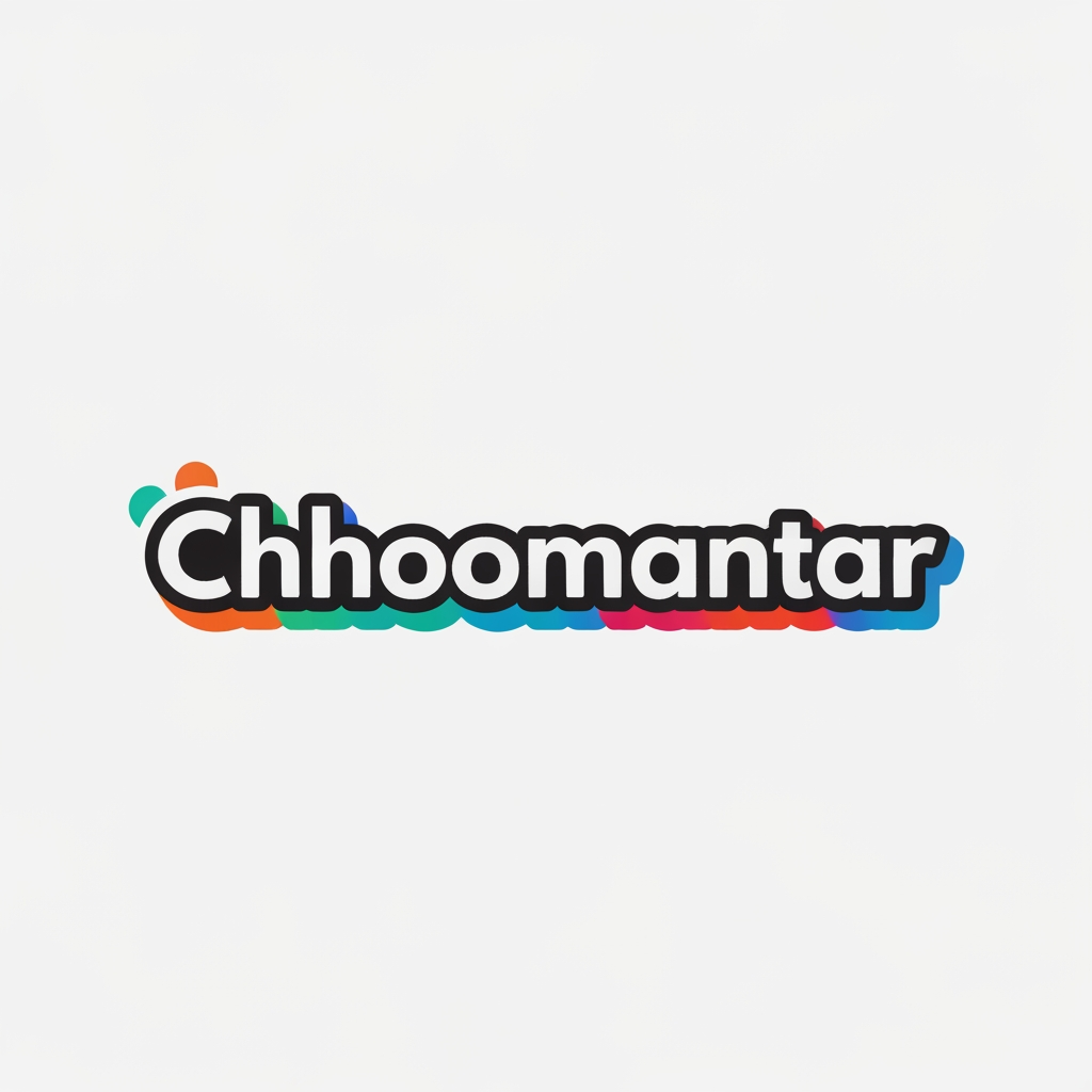 AI Design for make a logo for chhoomantar ,realstic type logo for gen G ye appfood and grocery delivry karti hai iske hisab se banao logo kuch unic banao yaar, chhoomantar word ko thora unic design logo thora unic or hat ke banao yaar