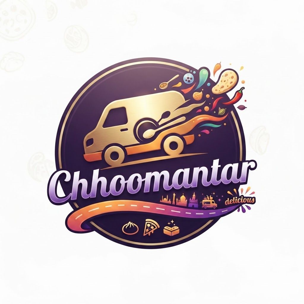 AI Design for chhoomantar food delivery app ke lia ek best and unic logo banao