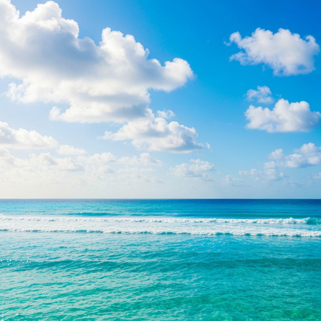 AI Design for add natural sky and ocean