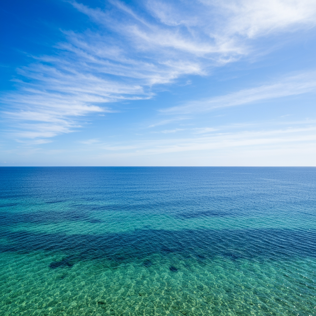 AI Design for add natural sky and ocean