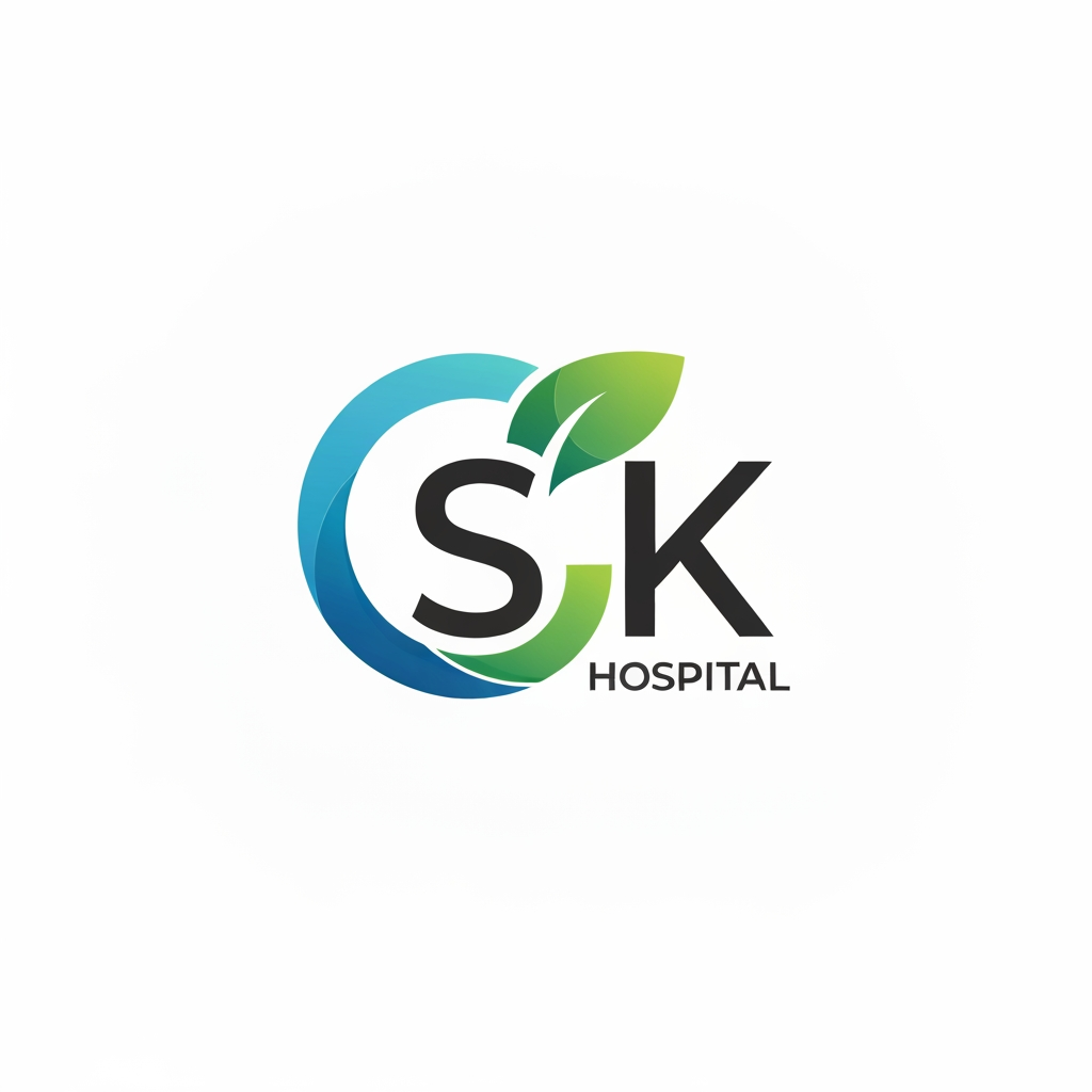 AI Design for create a logo for sakthi kumaran hospital.. (which should be diffrent from existing one)

it should include all the hospital unique elements and include SK letter in logo