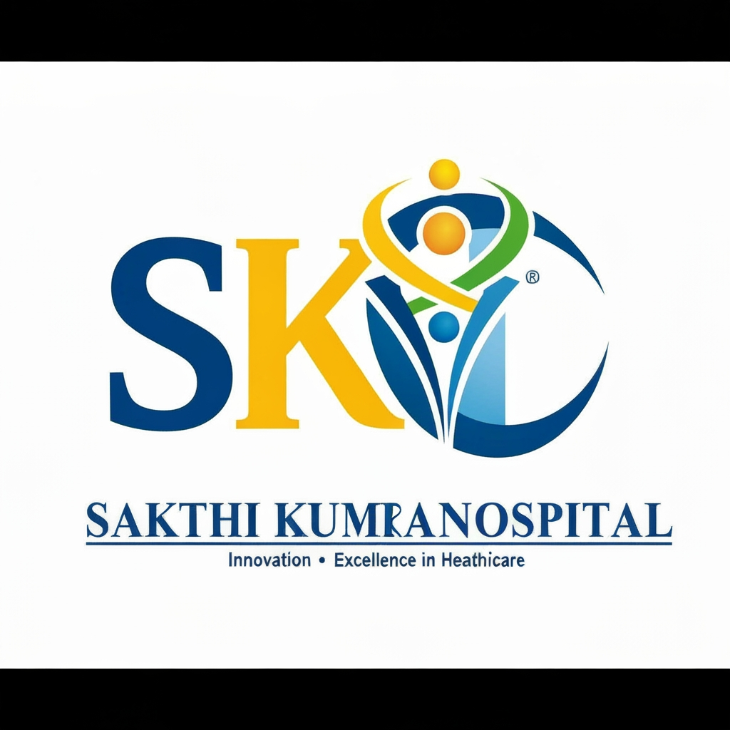 AI Design for create a logo for sakthi kumaran hospital.. (which should be diffrent from existing one)

it should include all the hospital unique elements and include SK letter in logo