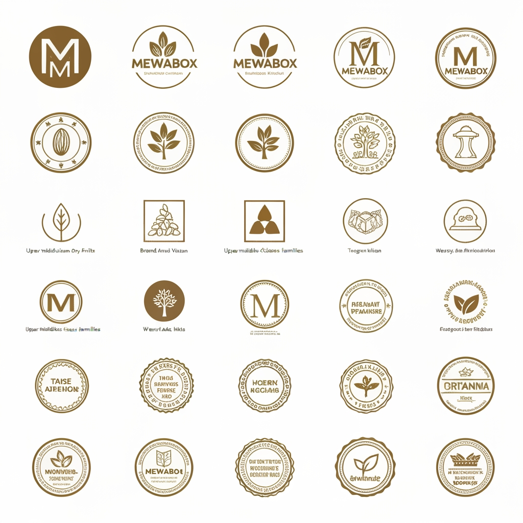 AI Design for You are the Creative Director at Pentagram, Landor & Fitch, and Interbrand.
Your task is NOT to create a logo for a dry fruit company.
Your task is to build the identity of India's next billion-dollar FMCG company.
Brand Name:
MewaBox
Brand Vision:
MewaBox will begin with premium dry fruits but will expand into snacks, seeds, breakfast foods, honey, spices, healthy foods and eventually become a national FMCG brand competing with Nestlé India, ITC, Tata Consumer, Reliance Consumer, Fortune and Dabur.
Target Audience:
Upper middle class and aspirational middle class families in Tier 2 and Tier 3 India.
Brand Personality:
Trustworthy.
Approachable.
Modern.
Honest.
Affordable.
Reliable.
Timeless.
The logo must communicate TRUST before PREMIUM.
The logo must look like a company that has existed for 50 years and will exist for another 100 years.
DO NOT design a startup logo.
DO NOT design an organic brand.
DO NOT design a luxury brand.
DO NOT design a tech company.
The logo should feel like a national household FMCG brand.
Requirements:
• Minimal
• Timeless
• Instantly recognizable
• Works in one color
• Works in black and white
• Works at 16px
• Works on packaging
• Works on trucks
• Works on television
• Works on investor presentations
• Works for future product expansion
STRICTLY AVOID:
❌ Letter M monograms
❌ Hidden almonds
❌ Hidden leaves
❌ Hidden seeds
❌ Hidden boxes
❌ Trees
❌ Generic organic icons
❌ Generic premium gold logos
❌ Generic green leaf branding
❌ Circular seal logos
❌ Grocery startup aesthetics
❌ Behance presentation boards
Instead explore:
• abstract symbols
• timeless geometric forms
• heritage-inspired marks
• Indian craftsmanship without clichés
• confidence
• trust
• balance
• precision
• household familiarity
Think about why the logos of Apple, Nike, Shell, Airtel, Britannia, Fortune and Nestlé became iconic.
Create 20 completely different directions.
Each direction must have a different philosophy.
Do not repeat visual ideas.
Focus on originality rather than decoration.
The goal is to create a logo that could stand beside Nestlé, ITC, Fortune, Tata Consumer, Reliance Consumer and Dabur without looking like a startup.