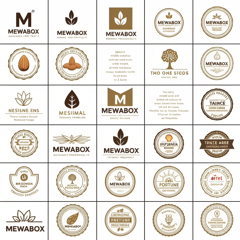 AI Design for You are the Creative Director at Pentagram, Landor & Fitch, and Interbrand.
Your task is NOT to create a logo for a dry fruit company.
Your task is to build the identity of India's next billion-dollar FMCG company.
Brand Name:
MewaBox
Brand Vision:
MewaBox will begin with premium dry fruits but will expand into snacks, seeds, breakfast foods, honey, spices, healthy foods and eventually become a national FMCG brand competing with Nestlé India, ITC, Tata Consumer, Reliance Consumer, Fortune and Dabur.
Target Audience:
Upper middle class and aspirational middle class families in Tier 2 and Tier 3 India.
Brand Personality:
Trustworthy.
Approachable.
Modern.
Honest.
Affordable.
Reliable.
Timeless.
The logo must communicate TRUST before PREMIUM.
The logo must look like a company that has existed for 50 years and will exist for another 100 years.
DO NOT design a startup logo.
DO NOT design an organic brand.
DO NOT design a luxury brand.
DO NOT design a tech company.
The logo should feel like a national household FMCG brand.
Requirements:
• Minimal
• Timeless
• Instantly recognizable
• Works in one color
• Works in black and white
• Works at 16px
• Works on packaging
• Works on trucks
• Works on television
• Works on investor presentations
• Works for future product expansion
STRICTLY AVOID:
❌ Letter M monograms
❌ Hidden almonds
❌ Hidden leaves
❌ Hidden seeds
❌ Hidden boxes
❌ Trees
❌ Generic organic icons
❌ Generic premium gold logos
❌ Generic green leaf branding
❌ Circular seal logos
❌ Grocery startup aesthetics
❌ Behance presentation boards
Instead explore:
• abstract symbols
• timeless geometric forms
• heritage-inspired marks
• Indian craftsmanship without clichés
• confidence
• trust
• balance
• precision
• household familiarity
Think about why the logos of Apple, Nike, Shell, Airtel, Britannia, Fortune and Nestlé became iconic.
Create 20 completely different directions.
Each direction must have a different philosophy.
Do not repeat visual ideas.
Focus on originality rather than decoration.
The goal is to create a logo that could stand beside Nestlé, ITC, Fortune, Tata Consumer, Reliance Consumer and Dabur without looking like a startup.
