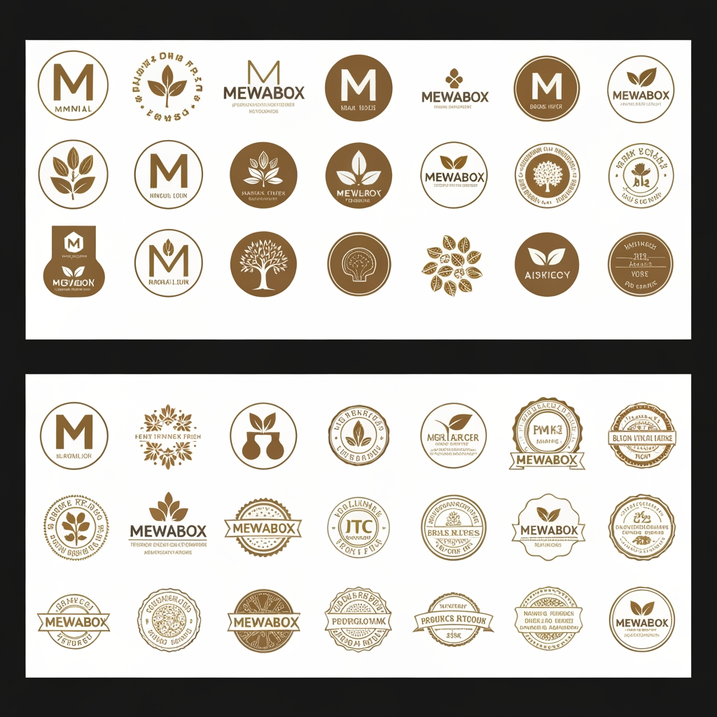 AI Design for You are the Creative Director at Pentagram, Landor & Fitch, and Interbrand.
Your task is NOT to create a logo for a dry fruit company.
Your task is to build the identity of India's next billion-dollar FMCG company.
Brand Name:
MewaBox
Brand Vision:
MewaBox will begin with premium dry fruits but will expand into snacks, seeds, breakfast foods, honey, spices, healthy foods and eventually become a national FMCG brand competing with Nestlé India, ITC, Tata Consumer, Reliance Consumer, Fortune and Dabur.
Target Audience:
Upper middle class and aspirational middle class families in Tier 2 and Tier 3 India.
Brand Personality:
Trustworthy.
Approachable.
Modern.
Honest.
Affordable.
Reliable.
Timeless.
The logo must communicate TRUST before PREMIUM.
The logo must look like a company that has existed for 50 years and will exist for another 100 years.
DO NOT design a startup logo.
DO NOT design an organic brand.
DO NOT design a luxury brand.
DO NOT design a tech company.
The logo should feel like a national household FMCG brand.
Requirements:
• Minimal
• Timeless
• Instantly recognizable
• Works in one color
• Works in black and white
• Works at 16px
• Works on packaging
• Works on trucks
• Works on television
• Works on investor presentations
• Works for future product expansion
STRICTLY AVOID:
❌ Letter M monograms
❌ Hidden almonds
❌ Hidden leaves
❌ Hidden seeds
❌ Hidden boxes
❌ Trees
❌ Generic organic icons
❌ Generic premium gold logos
❌ Generic green leaf branding
❌ Circular seal logos
❌ Grocery startup aesthetics
❌ Behance presentation boards
Instead explore:
• abstract symbols
• timeless geometric forms
• heritage-inspired marks
• Indian craftsmanship without clichés
• confidence
• trust
• balance
• precision
• household familiarity
Think about why the logos of Apple, Nike, Shell, Airtel, Britannia, Fortune and Nestlé became iconic.
Create 20 completely different directions.
Each direction must have a different philosophy.
Do not repeat visual ideas.
Focus on originality rather than decoration.
The goal is to create a logo that could stand beside Nestlé, ITC, Fortune, Tata Consumer, Reliance Consumer and Dabur without looking like a startup.