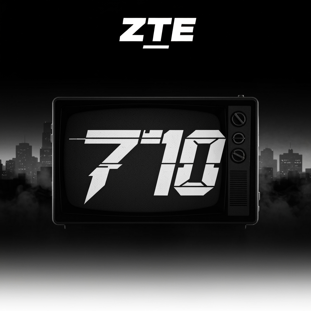 AI Design for MAKE A LOGO FOR AN EDITING CHANNEL NAMED ZTE_710 GIVE IT A CYBER PUNK LOOK AN DONT USE ANY COLURES ACCEPT BLACK AND WHITE
