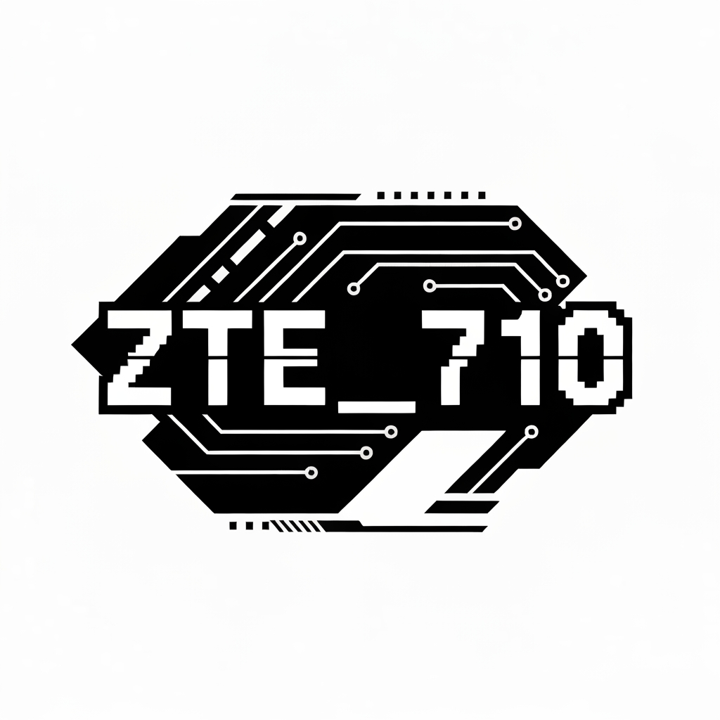 AI Design for MAKE A LOGO FOR AN EDITING CHANNEL NAMED ZTE_710 GIVE IT A CYBER PUNK LOOK AN DONT USE ANY COLURES ACCEPT BLACK AND WHITE