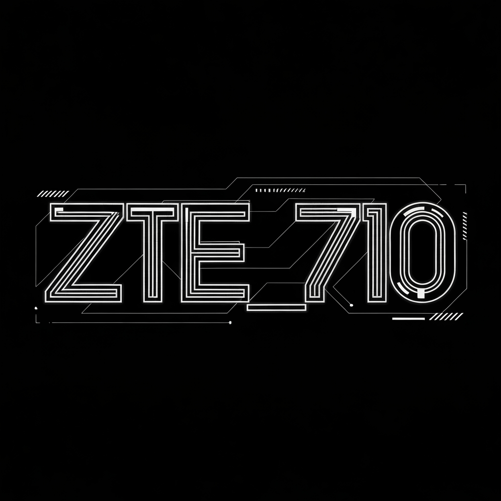AI Design for MAKE A LOGO FOR AN EDITING CHANNEL NAMED ZTE_710 GIVE IT A CYBER PUNK LOOK AN DONT USE ANY COLURES ACCEPT BLACK AND WHITE MAKE THE LETTERS OVER LAP EACH OTHER LIKE IN A COOL WAY