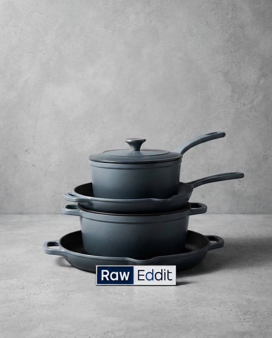 AI Design for Paid social ad visual for brand. Direct-response composition with clear subject, strong contrast, simple background, negative space for offer and CTA to be added later, no generated words.
Incorporate the attached brand element reference image (Reference A: brand element "Raw Eddit Logo") into the composition where natural — preserve the depicted brand element's appearance.