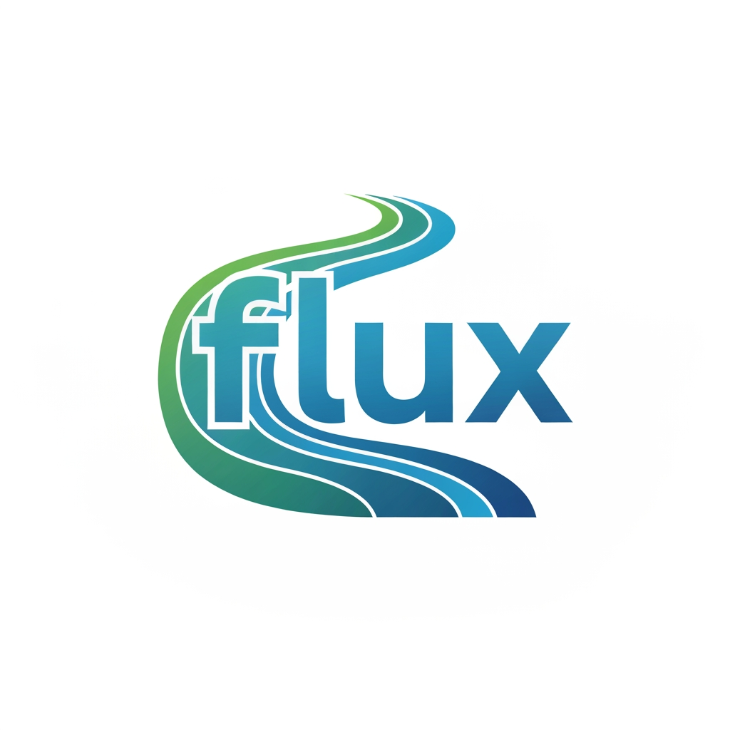 AI Design for a logo for unit called flux