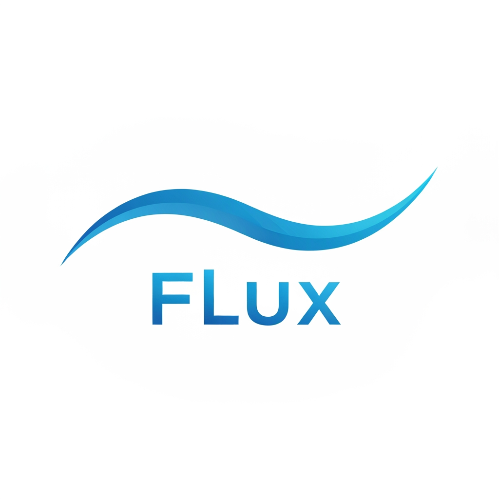 AI Design for a logo for unit called flux