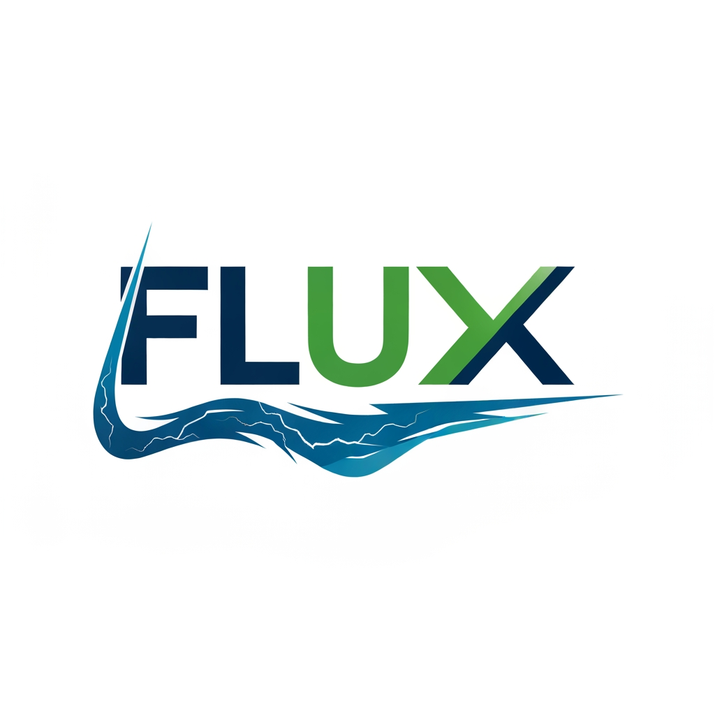 AI Design for a logo for unit called flux