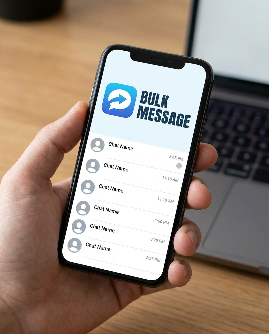 AI Design for basically it as a messaging platform and with bulk message as logo should be replica of messaging plat form