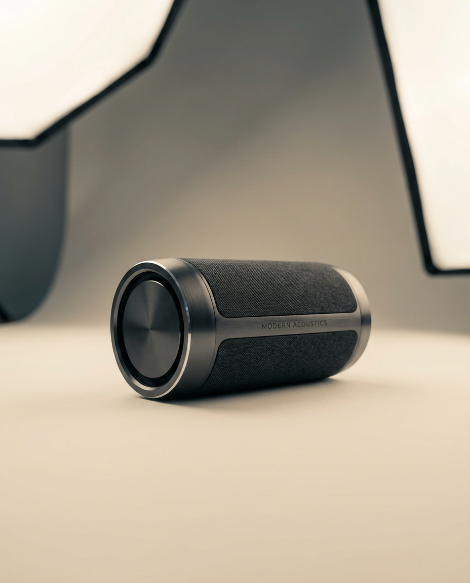 AI Design for A minimalist, high-end studio product shot of {{asset:123}}, capturing its sleek design with soft, diffused cinematic lighting and a clean, neutral background. The composition features a shallow depth of field to emphasize the premium textures and intricate details, rendered in a sophisticated, modern aesthetic.