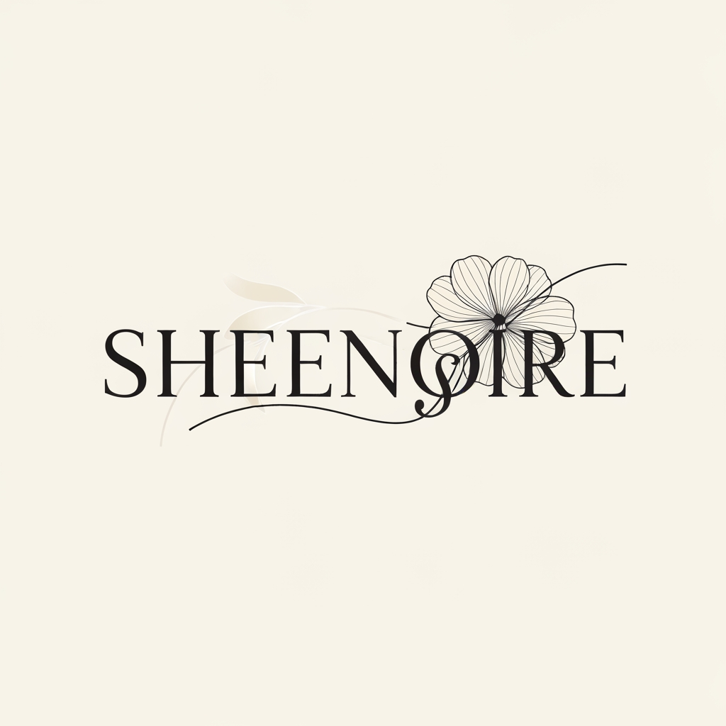 AI Design for I wan to create a logo for my brand, its a beauty brand called Sheenoire, I am looking for something aesthetic, sophisticated and simple