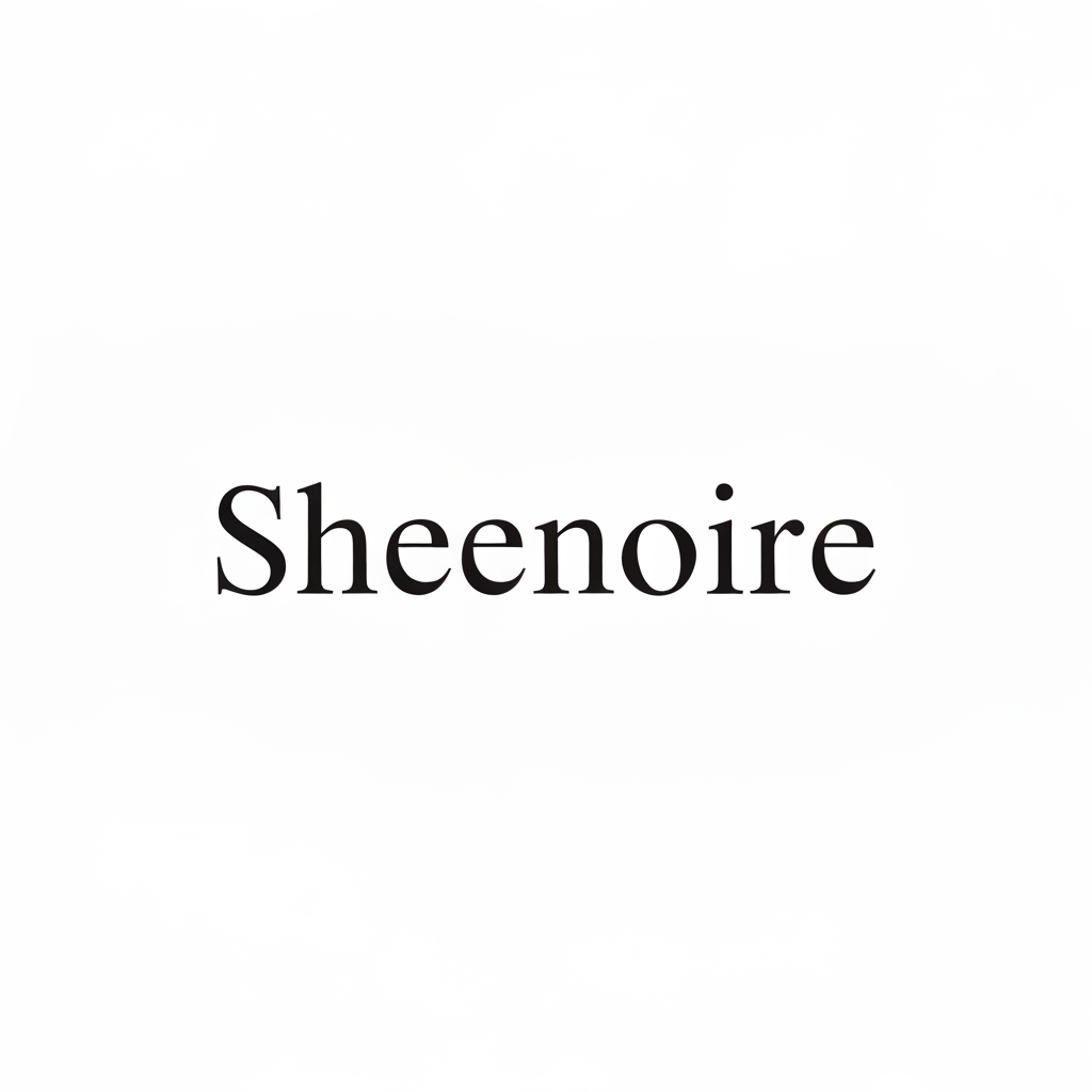 AI Design for I wan to create a logo for my brand, its a beauty brand called Sheenoire, I am looking for something aesthetic, sophisticated and simple