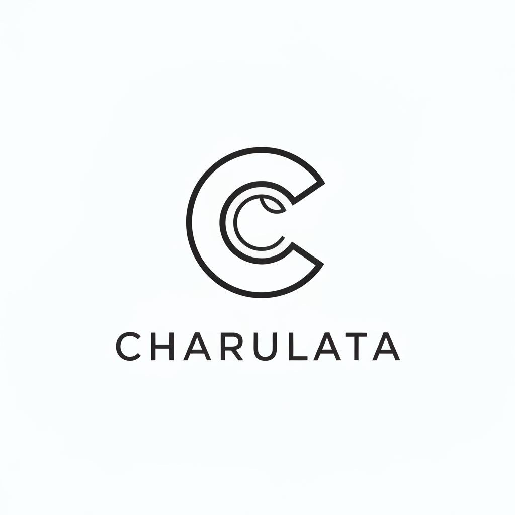 AI Design for Design a timeless minimalist monogram logo for "Charulata".

The icon should be created only from the letter "C", using elegant circular geometry, precise negative space, and subtle organic movement. It should symbolize sustainability through form rather than illustration.

The logo should feel as simple and iconic as global technology and luxury brands, emphasizing purity, balance, precision, and sophistication.

Flat vector, geometric construction, premium corporate identity, scalable icon, app-ready, favicon-ready, single-color compatible, white background.